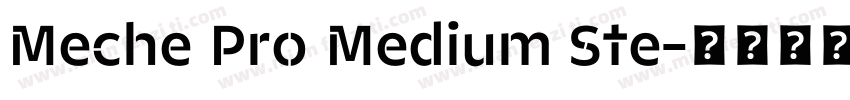 Meche Pro Medium Ste字体转换